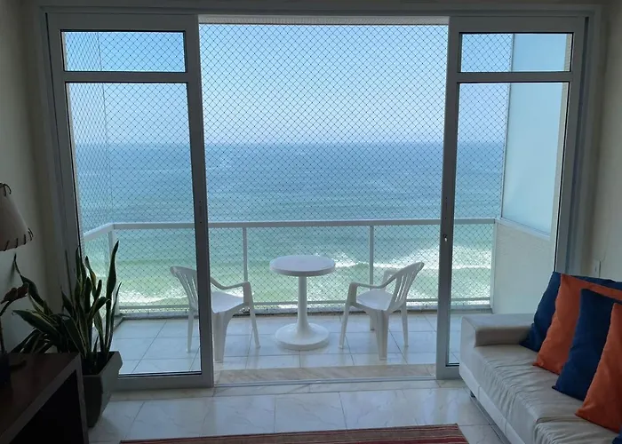 Hermoso Dpto Con Vista Frontal Al Mar Pitangueiras Guarujá